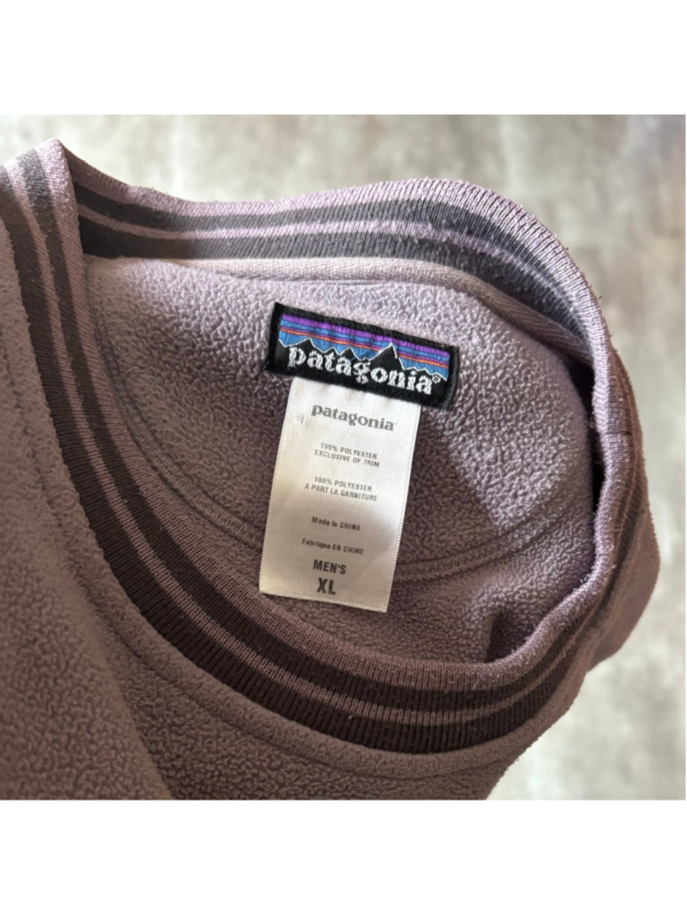 Vintage Patagonia Rhythm Fleece Sweater Mens XL RARE Purple - Picture 3 of 5